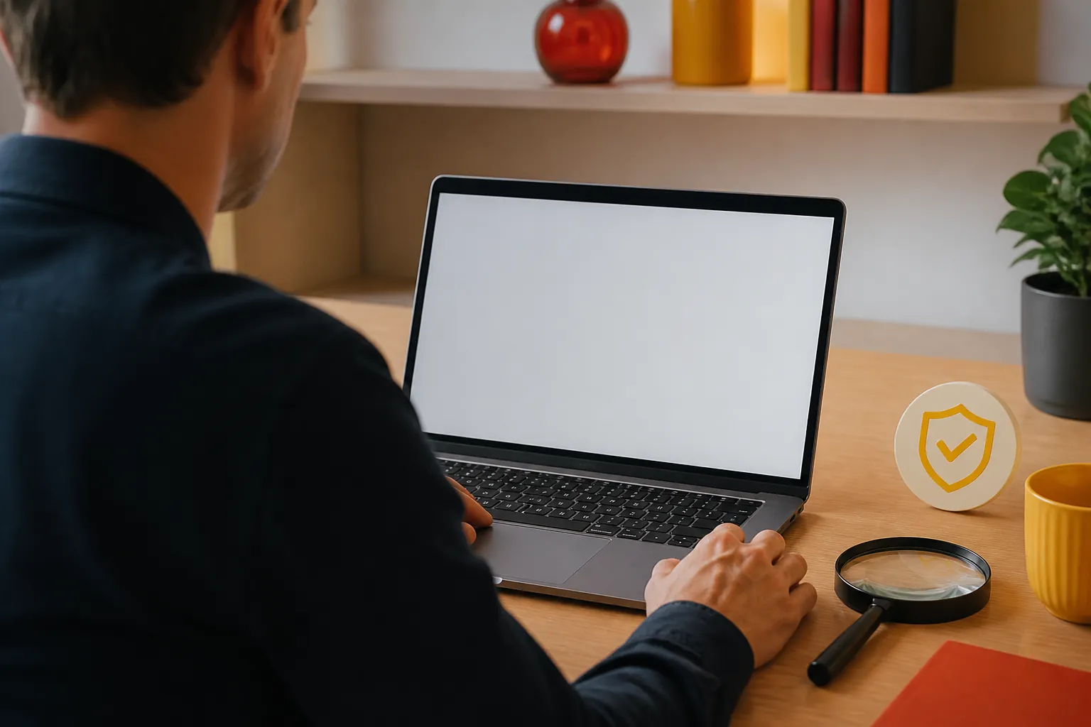 Persona comprobando un operador de juego online autorizado en España