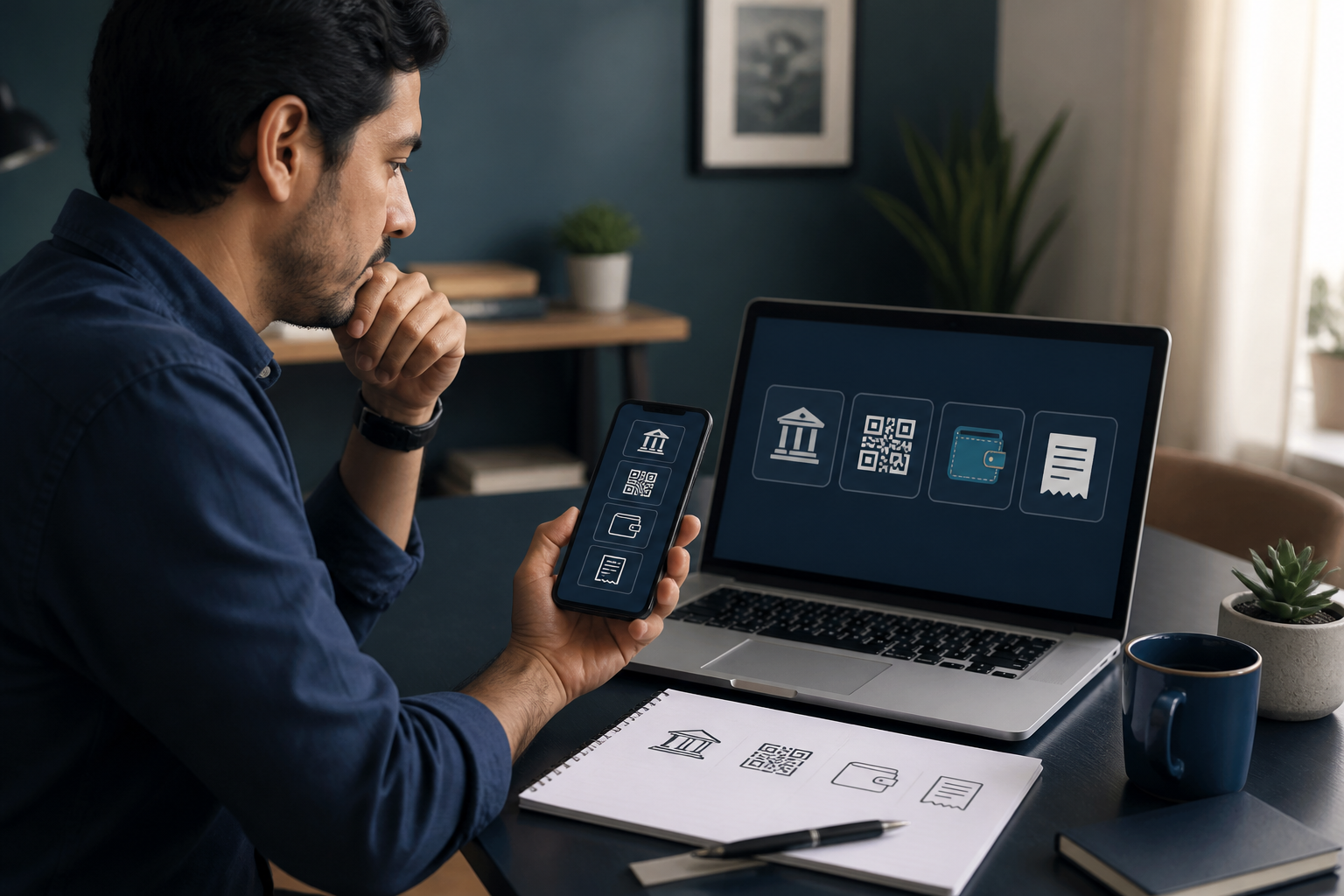 Persona comparando métodos de pago locales para casinos online en Latinoamérica
