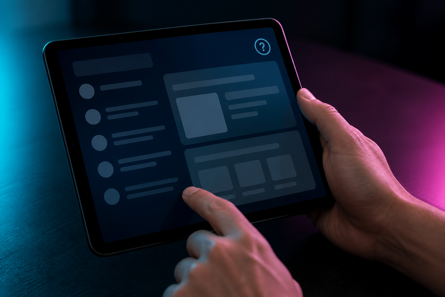Mano adulta revisando la información de una tragamonedas antes de jugar