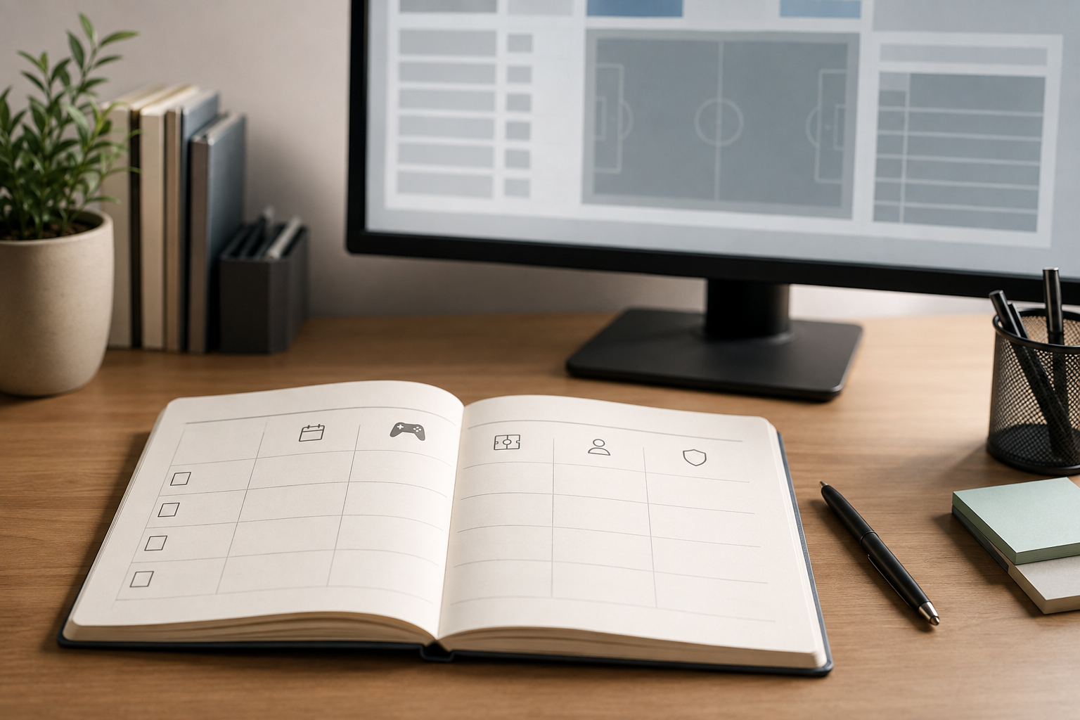 Lista de comprobación para analizar una partida competitiva de fútbol virtual