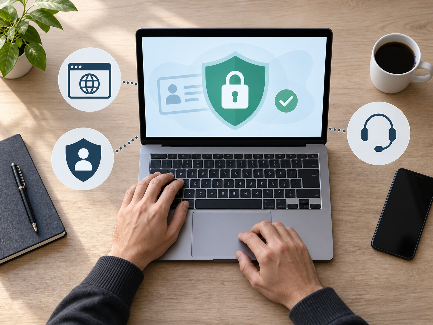 Comprobación de privacidad y canal oficial antes de enviar documentos de KYC